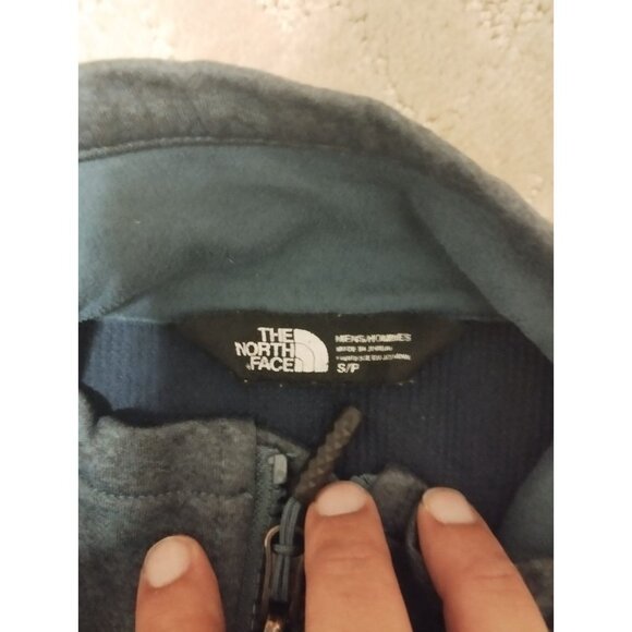 The North Face Men's S Sweater Fleece Jacket Dark Grey Heather Full Zip - Picture 3 of 3